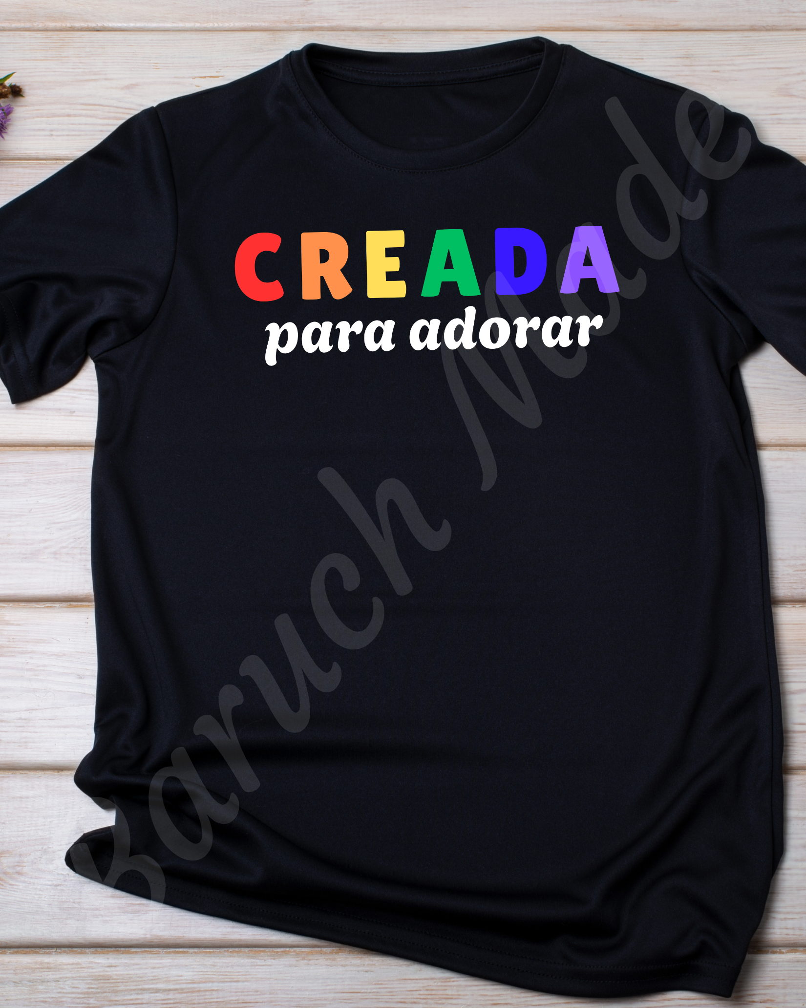 Creada para Adorar | Camisa Cristiana