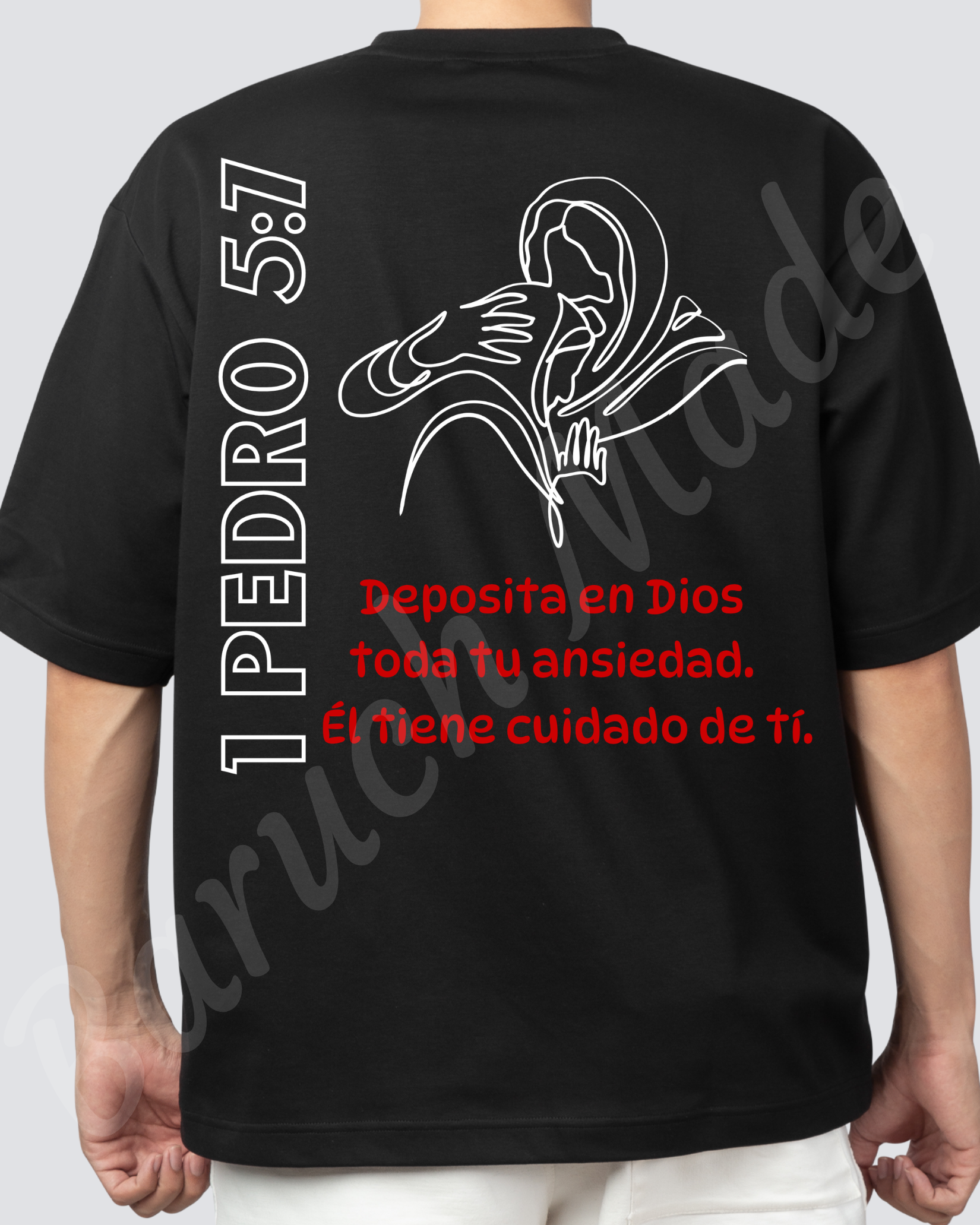 Deposita en Dios tu Ansiedad – 1 Pedro 5:7 | Camisa Cristiana