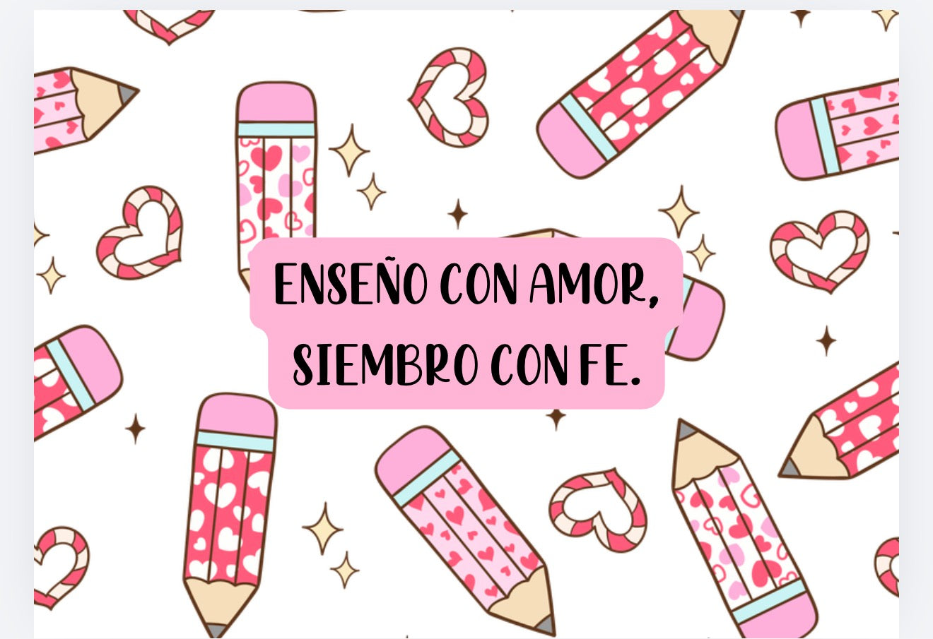 Taza “Enseño con amor, siembro con fe” – Edición Maestras