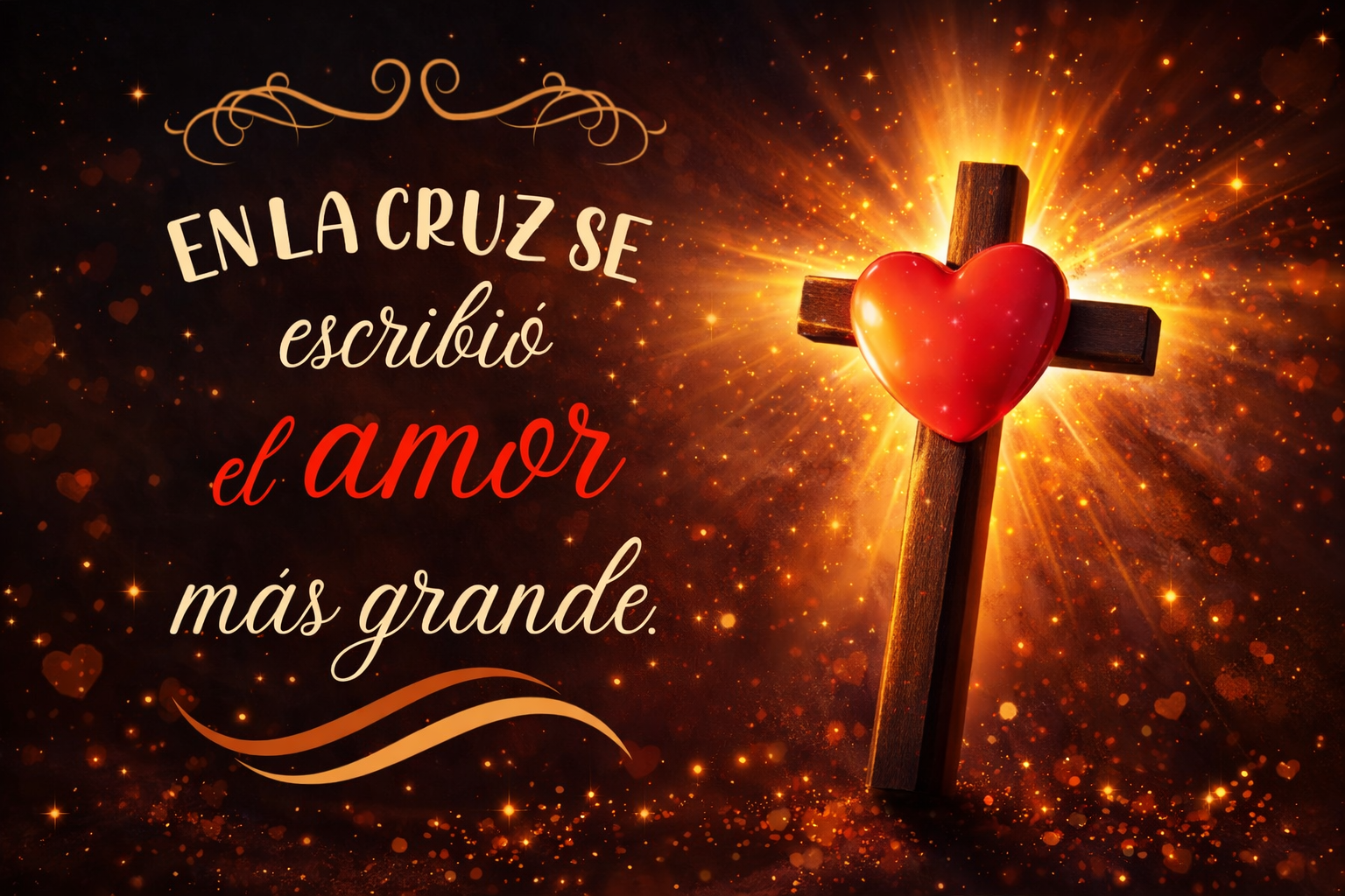 Taza “En la cruz se escribió el amor más grande"