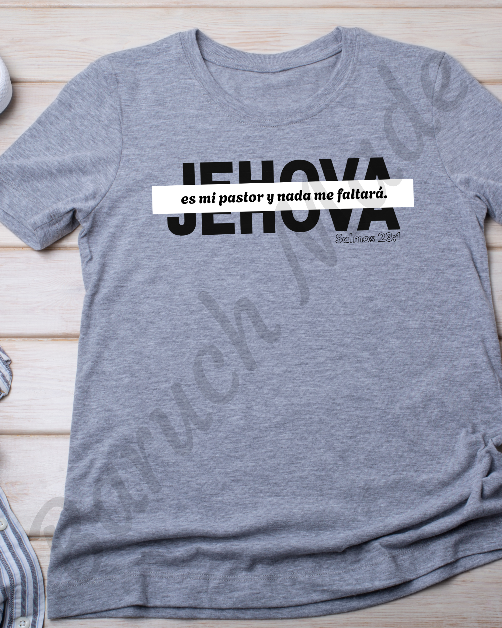 Salmos 23:1 – Jehová es mi Pastor | Camisa Cristiana Unisex
