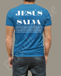Jesús Salva | Camisa Cristiana con Juan 3:16-17 – Diseño Posterior