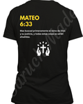 Mateo 6:33 | Mas Buscad Primeramente el Reino de Dios – Camisa Cristiana Unisex